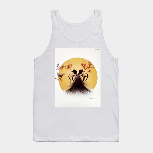 gold tree Tank Top by Greenbubble